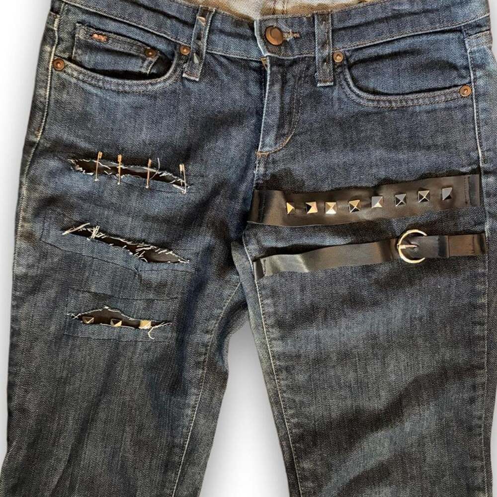 One of One Reworked Low Rise Jeans - Picture 2 of 5